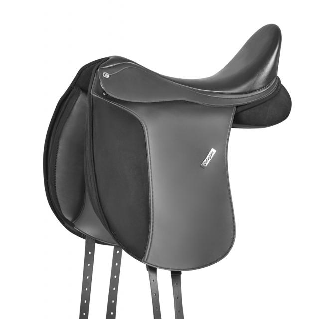Collegiate Chatsworth Synthetic Dressage Saddle Black
