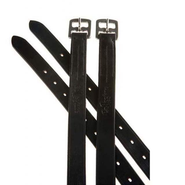 Collegiate Web Core Stirrup Leathers Black
